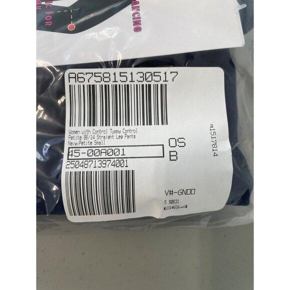 Women with Control Tummy Control Petite 86/14 Straight Leg Pants Size Small NEW - Picture 2 of 7